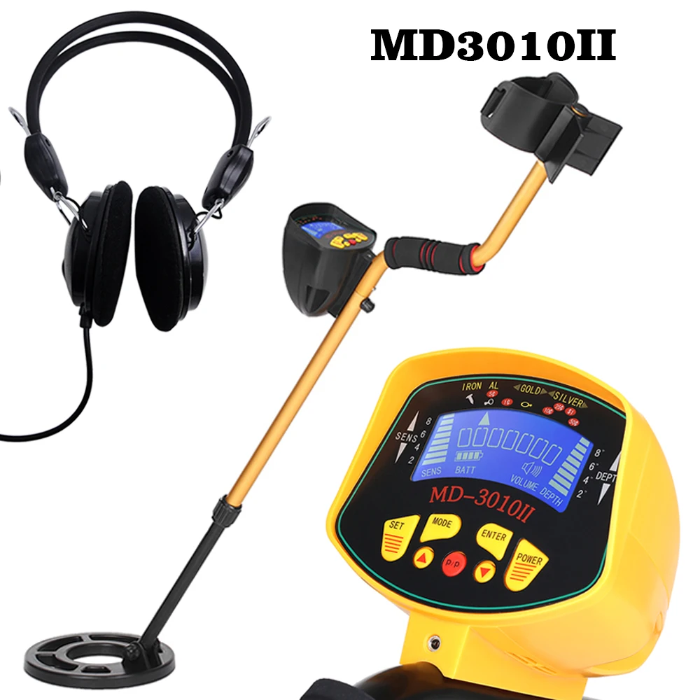 

KKMOON Metal Detector MD3010II Underground pin pointer Metal Detector Gold Detector Treasure Hunter Treasures Seeking Tool Geese