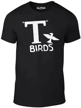 

Mens T Birds T-Shirt - Funny retro musical 70s joke Grease fancy dress fashion