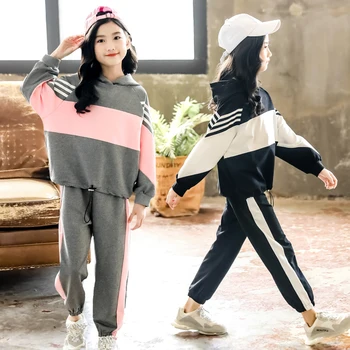 

Girls Clothes Kids Boutique Clothing Set Children Outfits 2019 Fall Autumn Sweatshirt + Joggers Tracksuit 2 to 13 Years