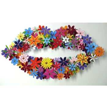 

New Needlework Resin Diamond Embroidery Lips flower Diy Diamond Painting Rhinestones Full Drill Diamond mosaic handcrafts