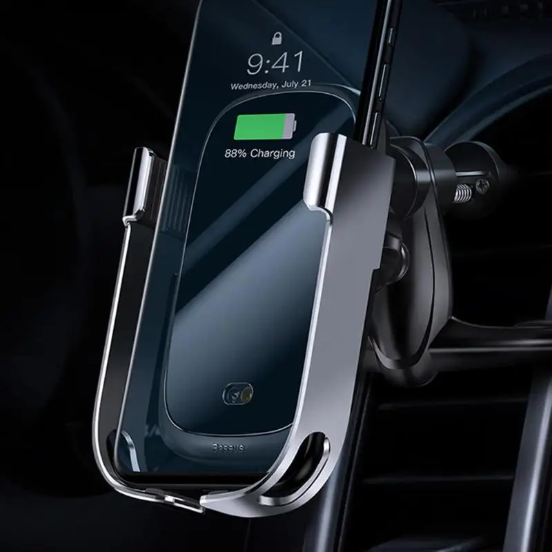 

Wireless Charging Car Phone Holder Gravity Air Vent Mount Bracket for Phone Car Holder Stand for iPhone 7 8 XS Max