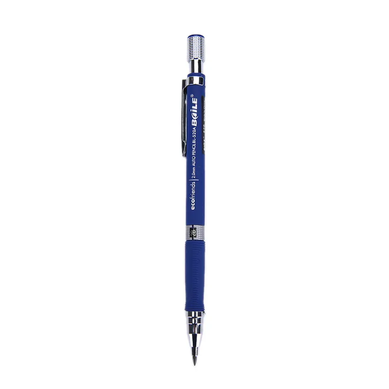 1 шт. 2,0 мм черный свинцовый держатель механический чертежный карандаш для рисования синий/черный для школы и офиса канцелярские принадлежности
