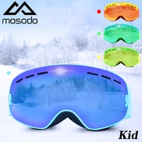 Mosodo Kid Ski Goggles Anti-fog Snow Glasses UV400 Protection OTB Snowboard Polarized Eyewear for Child Children Boys Girls 1