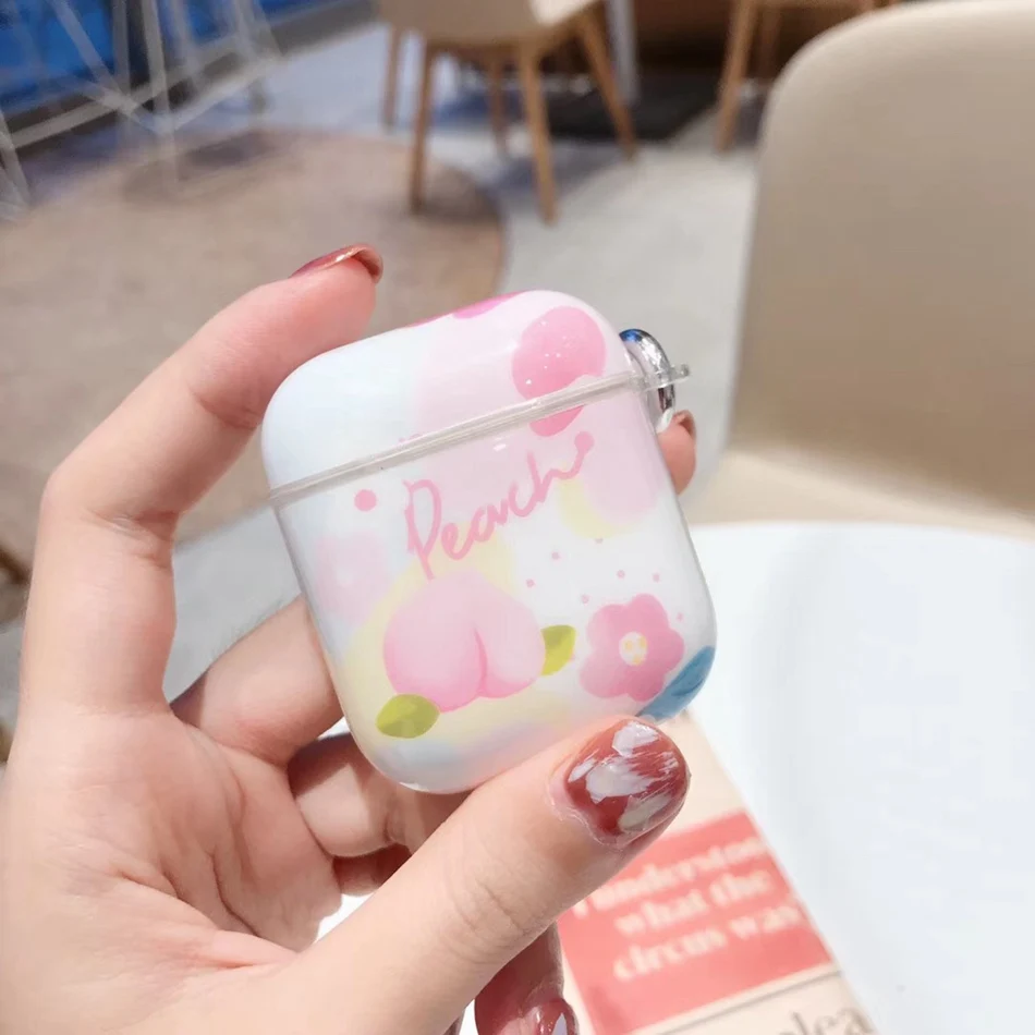 812 Беспроводной чехол для наушников для Airpods, чехол, Роскошный милый цветок, чехол для наушников для Apple Air Pods 2, чехол, защита, аксессуары для кожи - Цвет: 812