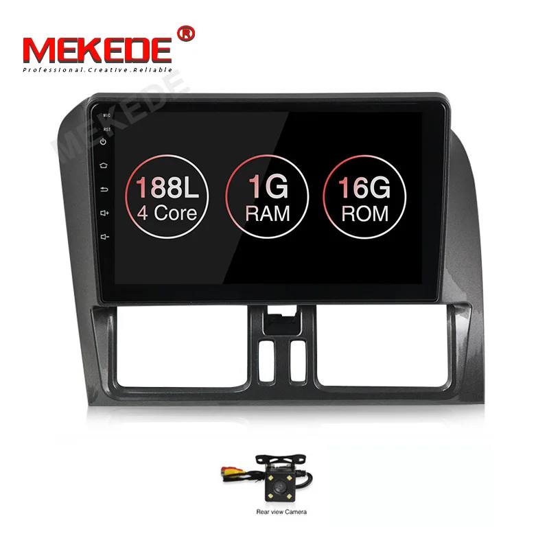 MEKEDE " Автомобильный gps Android 9 sysen для Volvo XC60 2010 2011 2012 левый руль автомобильный dvd-плеер навигация автомобильный мультимедийный - Цвет: 16G DVD CAMERA