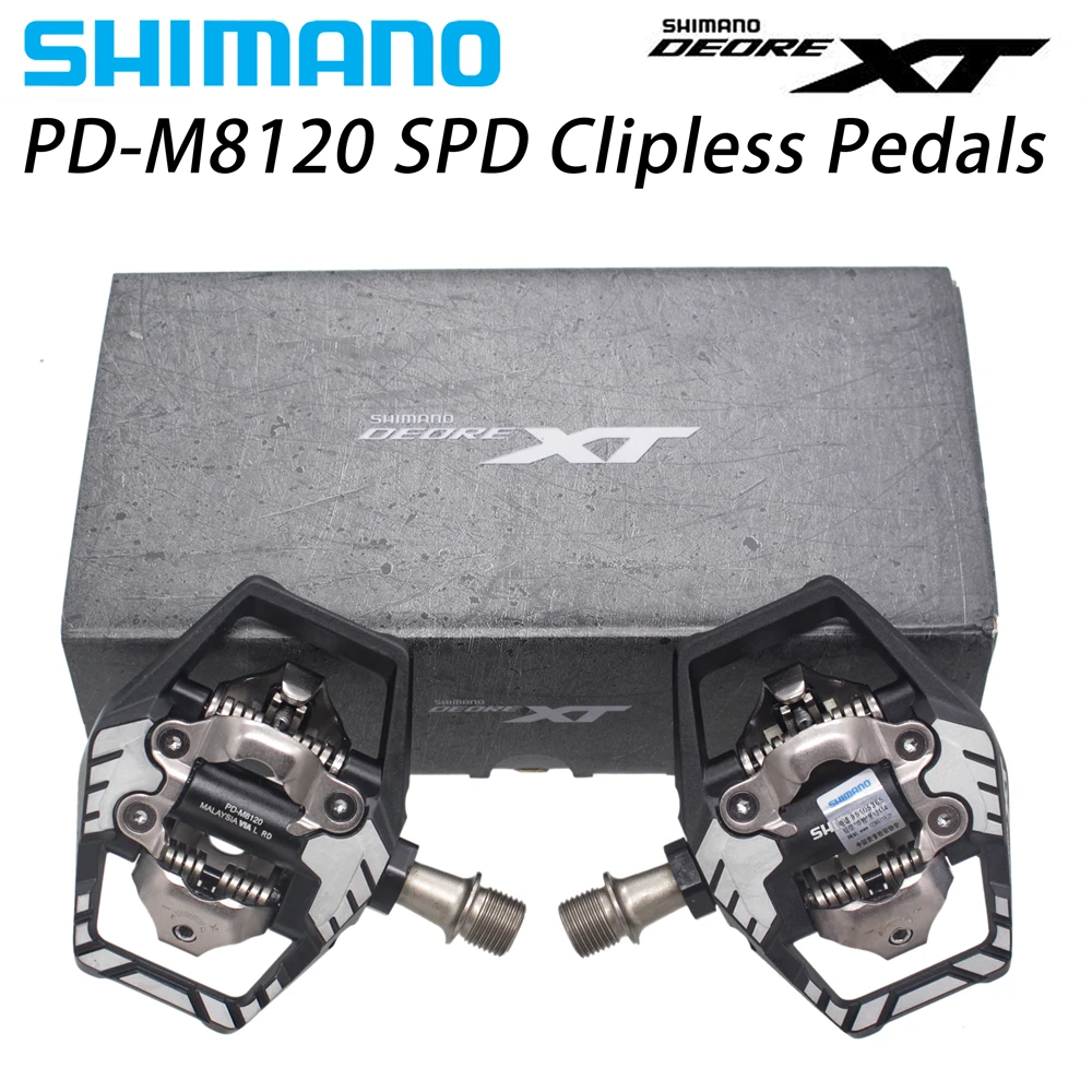 Shimano Deore XT PD M8100 M8120 Горный или Кроссовый велосипед SPD контактные педали самоблокирующиеся педали набор w/Cleat SM-SH51