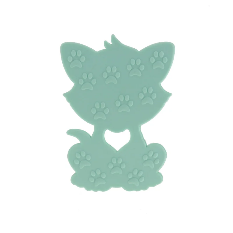 10pcs 실리콘 Teethers 고양이  진짜 실리콘 Teether 치아 BPA 무료 맞춤 젖꼭지 젖니가 남 장난감  용품