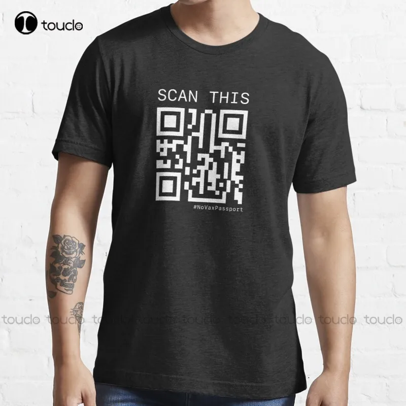 Новая Черная футболка с надписью Scan This платье для женщин и мужчин Детские