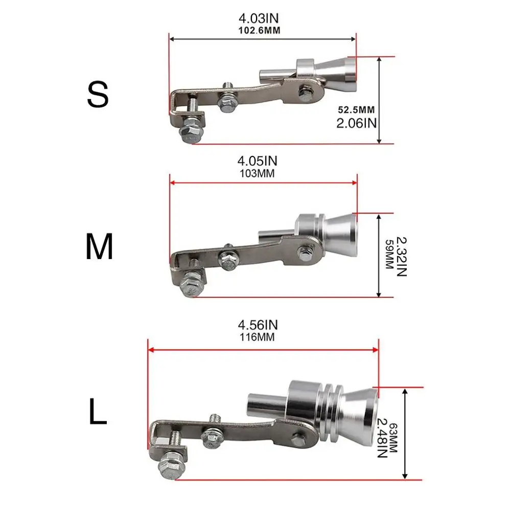 

Motorcycle Exhaust Pipe Tail Throat Sound Wave Modified Car Exhaust Whistle Aluminum Exhaust Deformation