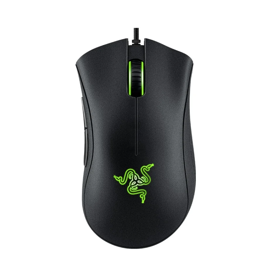 Black Razer DeathAdder Эфирная Проводная игровая мышь 6400 dpi оптический сенсор 5 независимо программируемых кнопок эргономичный дизайн - Цвет: Black