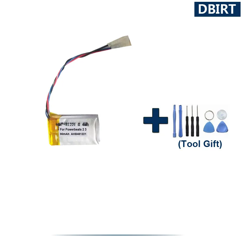 Strumenti Regalo + 90Mah Ahb481221 Batteria Per Beates Powerbeats 2 Wireless Pb2 Powerbeats 3 Accumulatore Auricolare Bluetooth