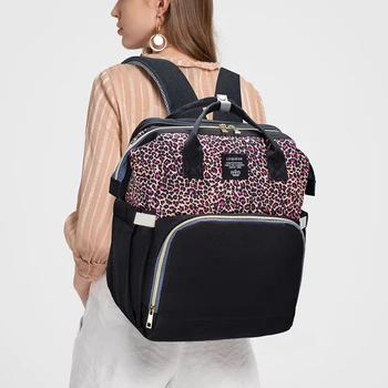 

Large Capacity Folding Crib Mother-baby Backpack Foldable Baby Bed Handbag Travel Nappy Diaper Bags Mummy Carrier