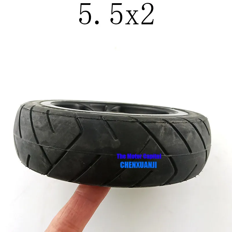 Хорошее качество 5.5X2wheel твердые шины для Jackhot углеродного волокна скутер Fastwheel F0 Электрический Скут шины Долли Gocart