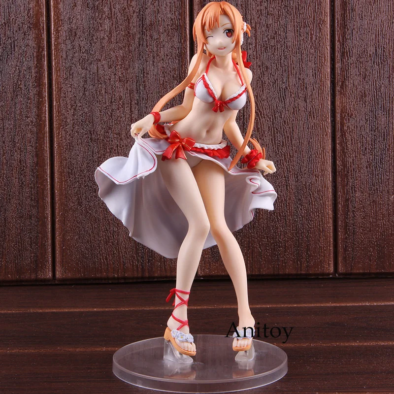 SAO Sword Art онлайн Асуна в купальнике Ver. 1/7 Масштаб ПВХ Yuuki Асуна фигурка Коллекционная модель игрушки