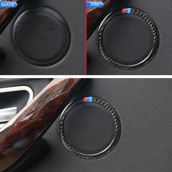 

High Quality Material Durable And Practical Carbon Fiber Door Speaker Ring Surrounds Trim For BMW 3 4 Series F30 F31 F34 F36