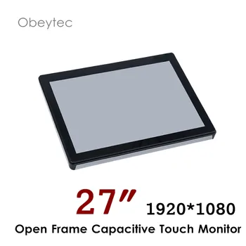 

27" anti-vandal open frame lcd display with 10 points capacitive touchscreen panel, 1920*1080, HDMI display, OB-OPM-270