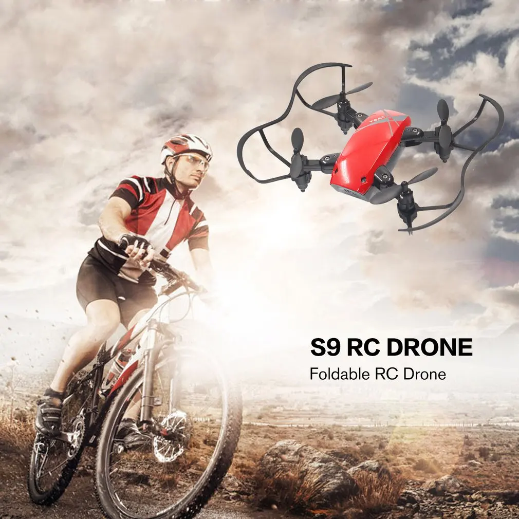S9 складной мини RC Дрон удержание высоты 3D переворачивает Безголовый режим один ключ возврат RC вертолет самолет