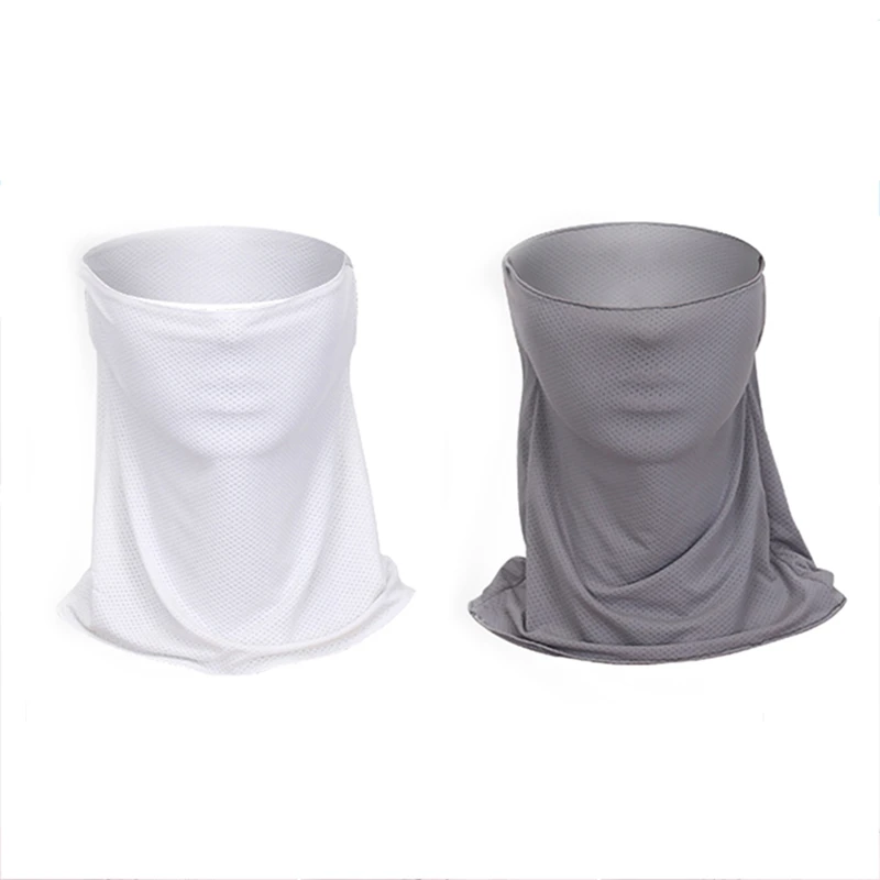 2Pcs Ride Mask Golf Sunsn Stretch Breathable Masks - Grey &amp White | Спорт и развлечения
