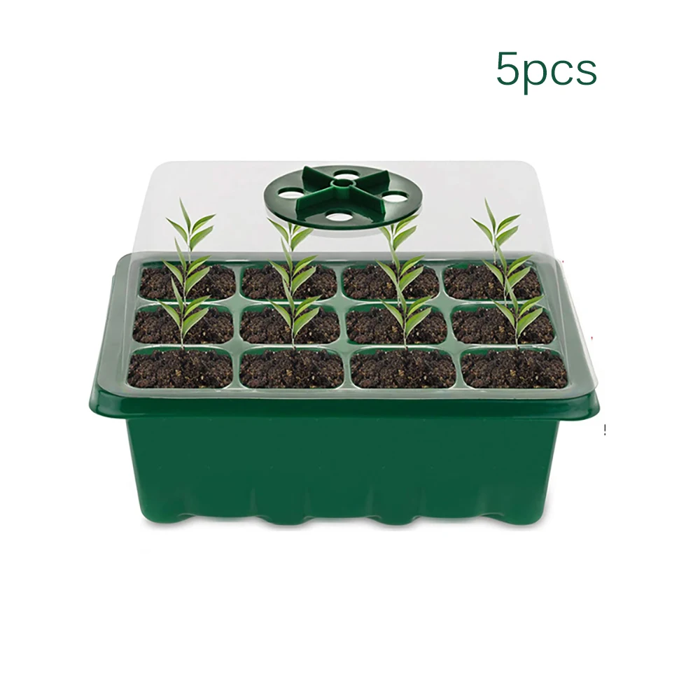 

12 Holes Nursery Pots Planting Seed Tray Kit Plant Germination Box Garden Grow Box Gardening Supplies Propagation Seeding Pot