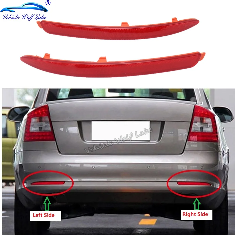 Rear Bumper Reflectors Lights for Skoda Octavia A5 A6
