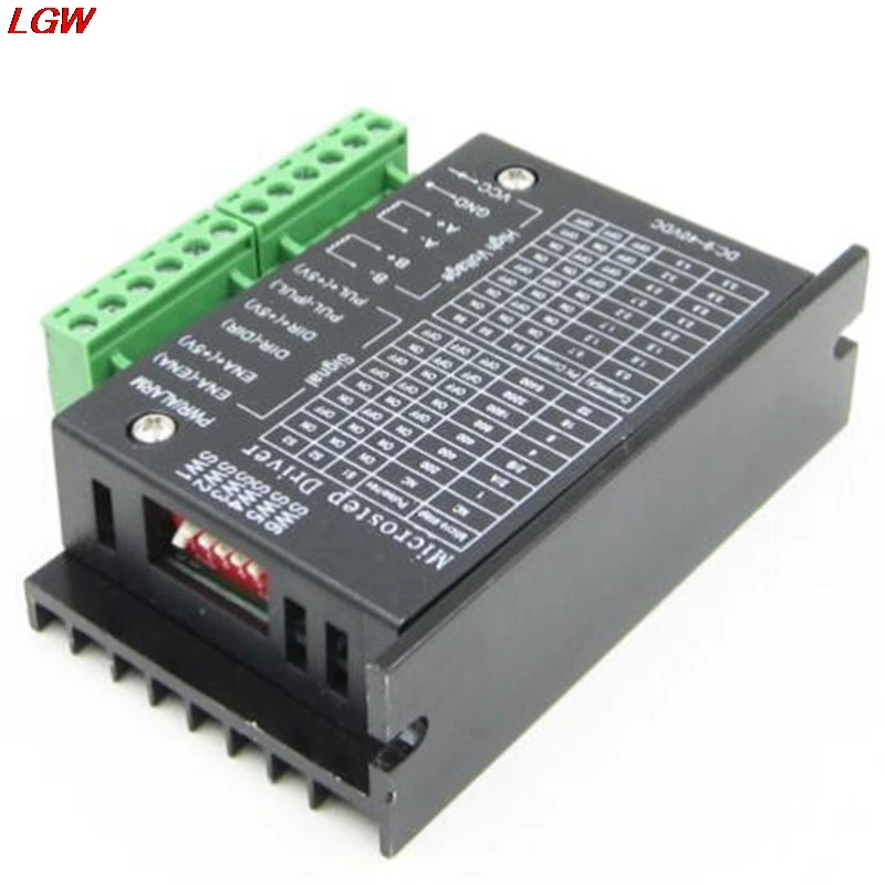 

1 Axis 4A TB6600 Stepper Motor Driver Controller DC 9~40V TTL 16 Micro-Step B2AD