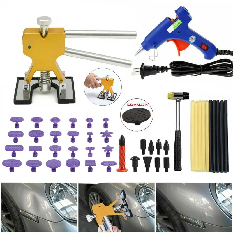 ￡10.42 Car Body Paintless Dent Repair Removal Tool Set Golden Puller