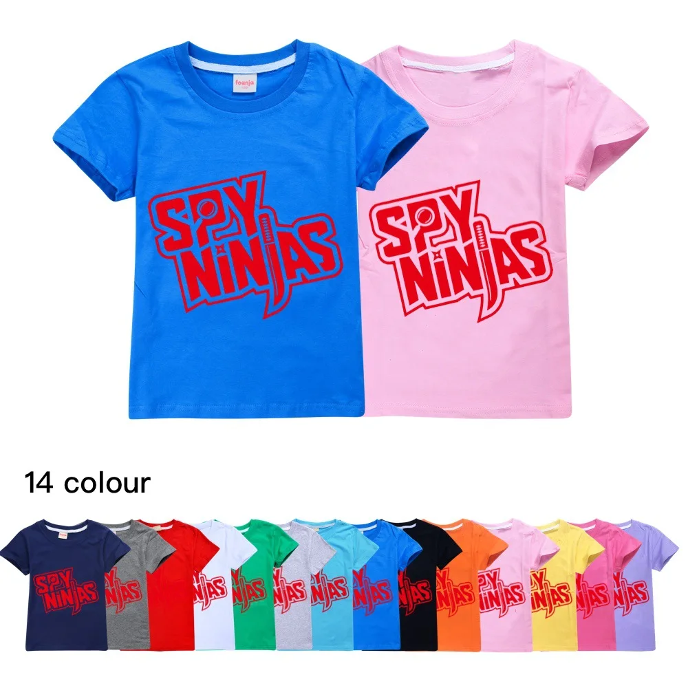 

2024 New 3D SPY NINJAS Kids T-Shirt Print Girls Funny Clothes Boys Costume Children Summer Tops Kids Clothes Baby Tshirts