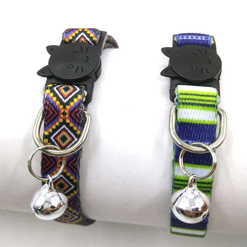 Pet Collar necklace Bell Charm Cat supplies Custom Safety Cat Collar bell Personalized Cute Kitten Puppy Collars with Bell