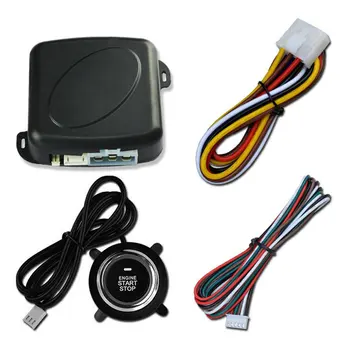 

12V Car Auto Alarm One Start Stop Engine Starline Push Button Rfid Lock Ignition Keyless Entry Starter Theft System
