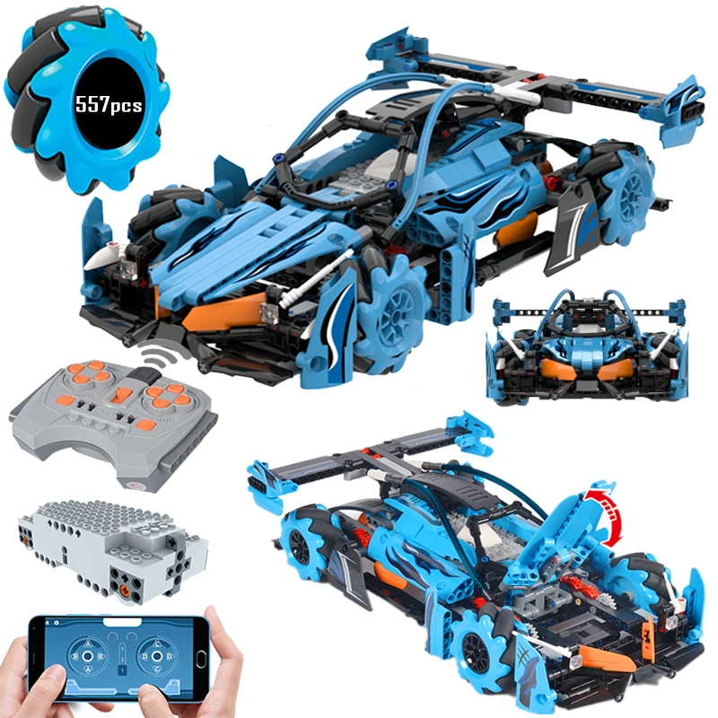 

City Technic Car Building Blocks Motor RC Auto LegoINGlys Technic Car with Remote Control Racing Car Vehicle Toys for Children