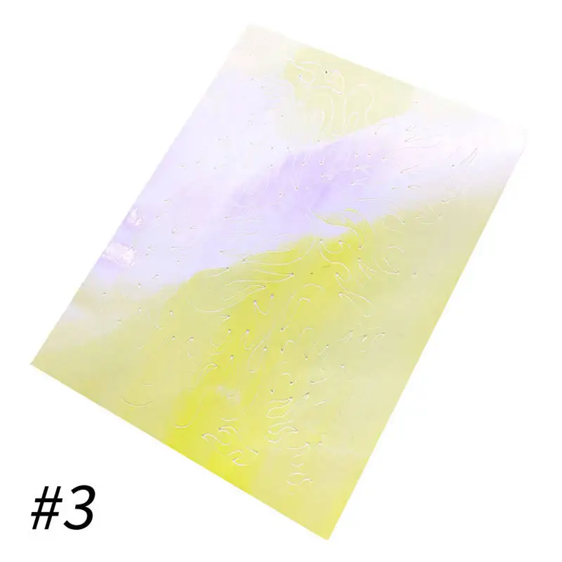 Newest Nail Art Stickers Flame Reflections Tape Adhesive Foils Stickers Nail Art Decoration