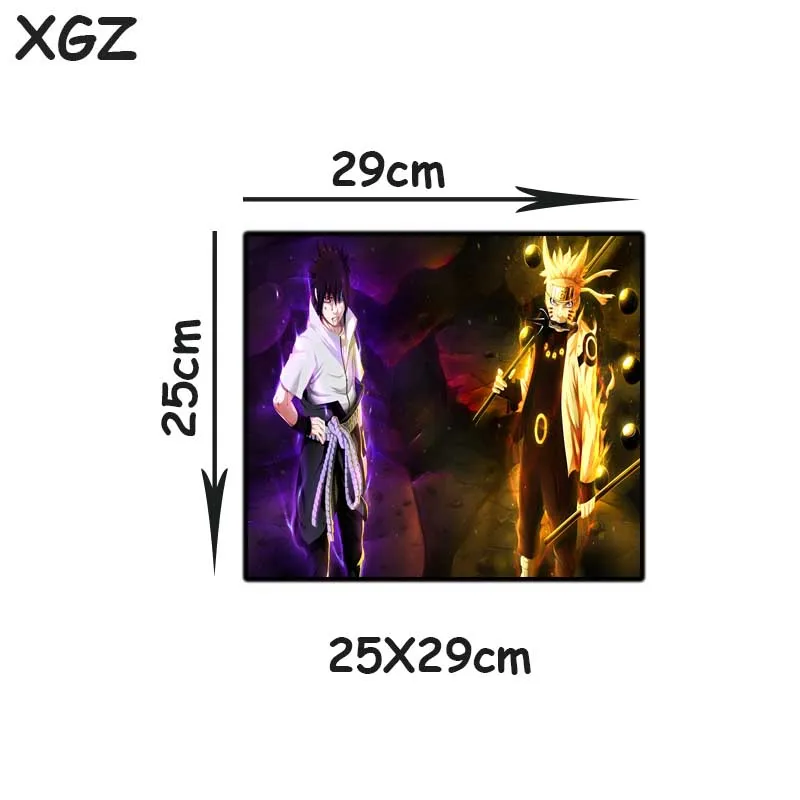 XGZ Naruto Sasuke Экстра большой коврик для мыши черный изысканный замок край