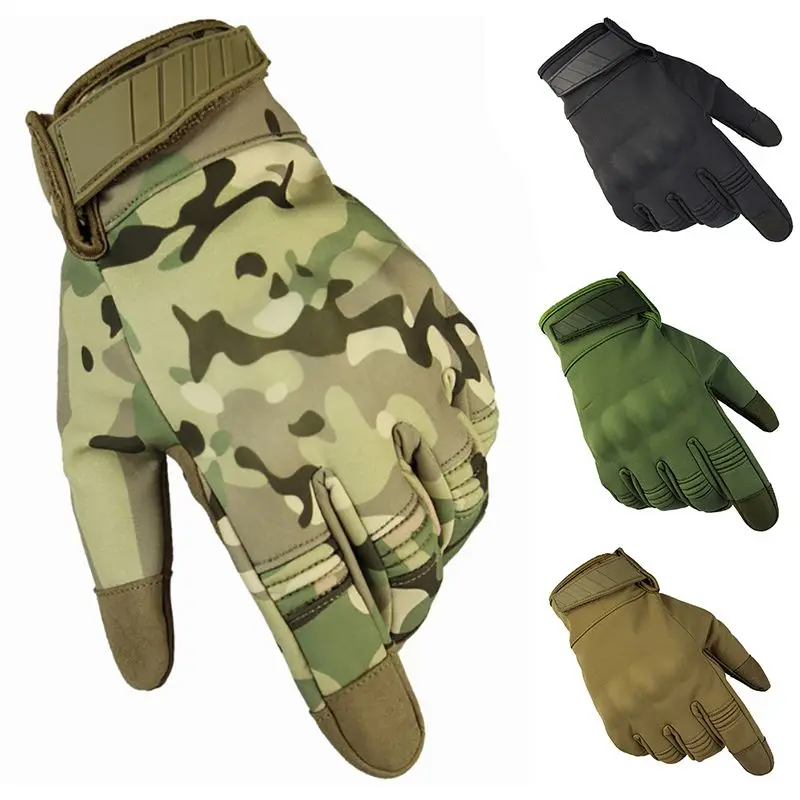

Touch Screen Gloves Cold Weather Waterproof Windproof Warm Wool Snowboard Bike Tactical Hard Knuckle Full Finger Gloves