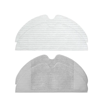 

4Pcs Mop Cloth for Dreame F9 Robot Vacuum Cleaner Robotic Vacuum Cleaner for Home Cleaning Robot,White+Grey