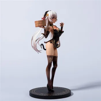 

New arrival Anime Brown Skin Cheongsam Cat Ear Girls Sexy PVC Action Figure Collection Model Native Skytube Tony Toys Brinquedos