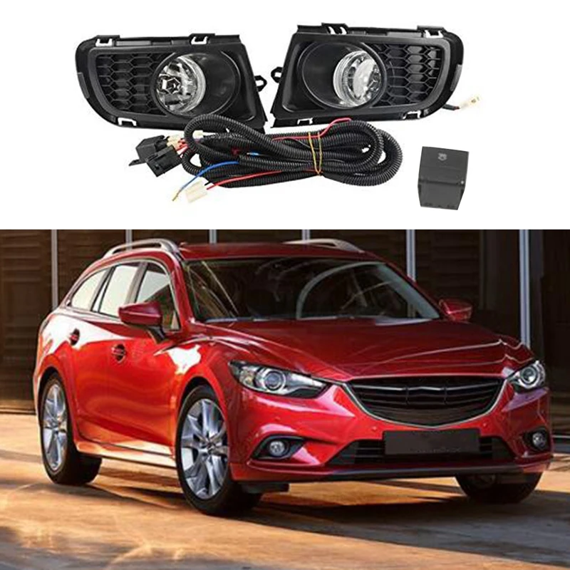 Автомобильная ступица переднего бампера Туман светильник для MAZDA 6 седан GG1 2006 2007 2008 2009 2010 противотуманных фар дальнего света светильник тумана светильник противотуманный фонарь с лампой