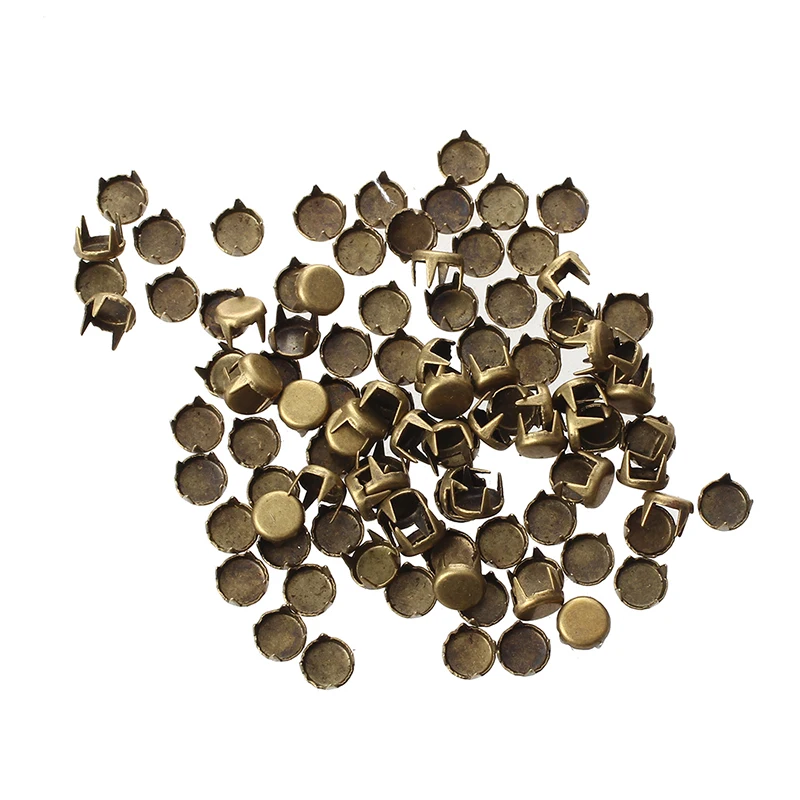 100 pcs COLOR BRONZE 6x5 MM FOR SHOES attires