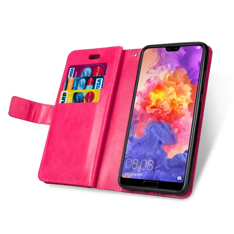 Чехол-книжка с бумажником для huawei P30 P20 mate 20 10 9 Lite Pro P8 Lite Y6 Y7 Honor 8A кожаный чехол с отделениями для карт