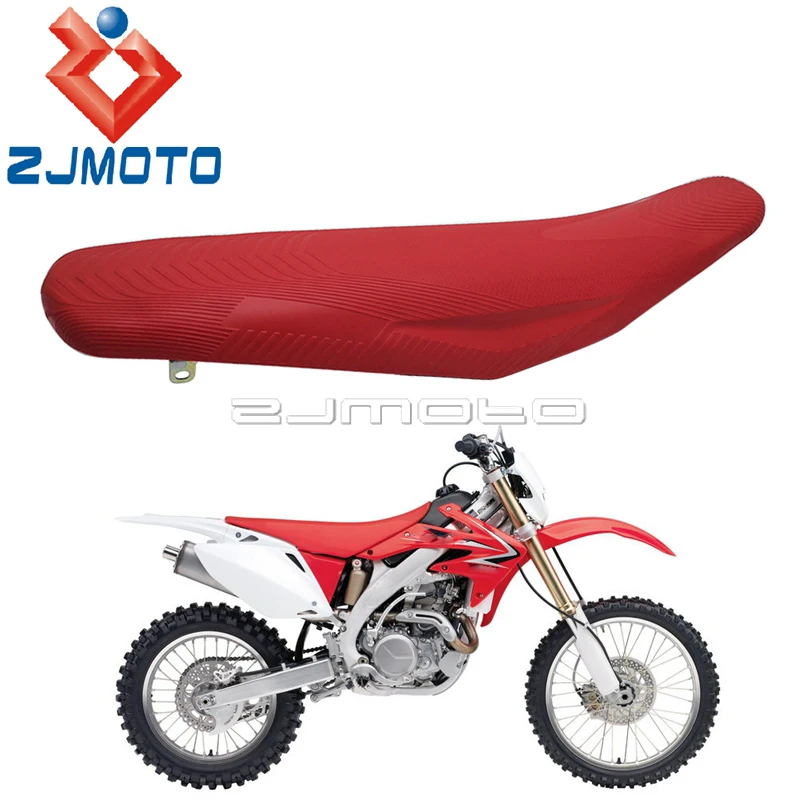 Cojín de asiento de carreras rojo todoterreno personalizado para Honda CRF250R CRF450R CRF 250 450 2013-2017 MX, funda de asiento trasero para Motocross AliExpress