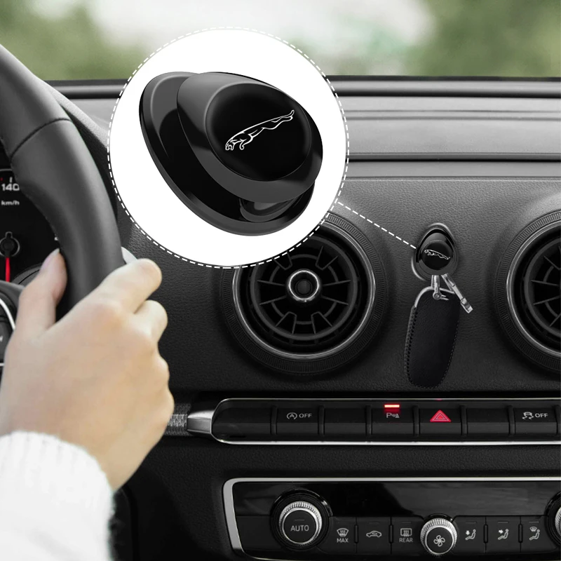 Автомобильная самоклеящаяся вешалка для ключей Jaguar XF XE XFL XEL стильная с USB-кабелем