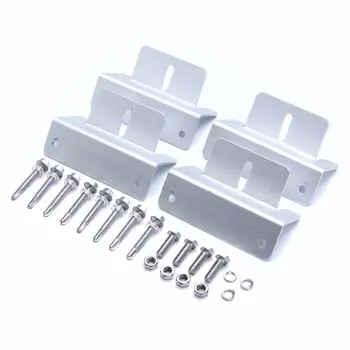 

4Pcs Aluminum Solar Panel Mounting Z-Brackets Fixing Kit Set Fit Roof RV Boat