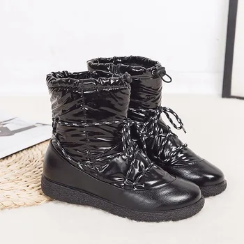 

Snow Boots Winter Ankle Boots Women Shoes Fur Warm Boots Female Plus Casual Shoes Platform Non Slip Black Botas Invierno