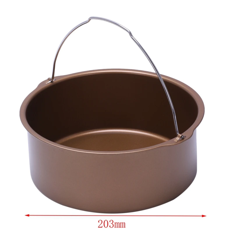 1pcs Air Fryer  Non-Stick Baking Barrel Cake Pan-Power Air Fryer Baking Barrel