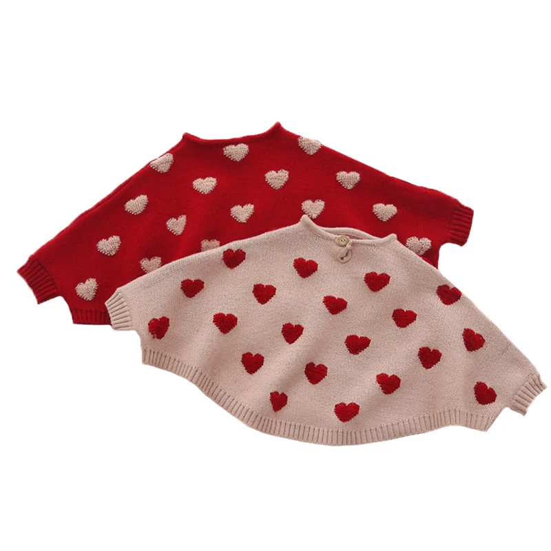 2019 Spring Girls Cloak Sweater Fashion Children's Knitted Baby Bat Sleeve Girl's Clothes | Детская одежда и обувь