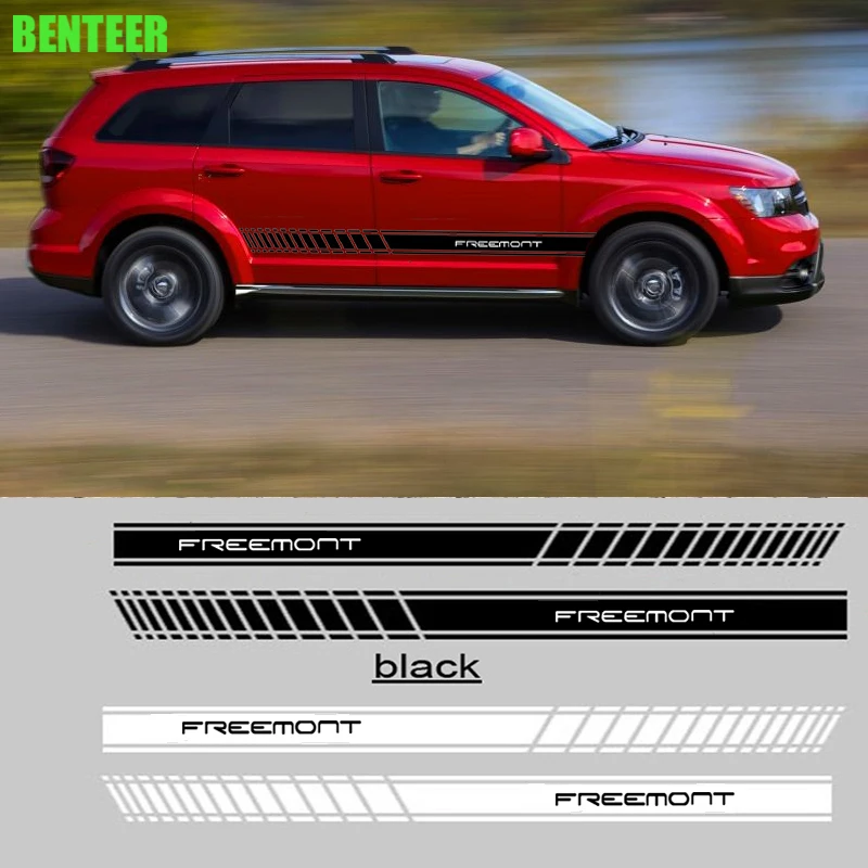 2 шт. Автомобильная боковая наклейка для fiat freemont