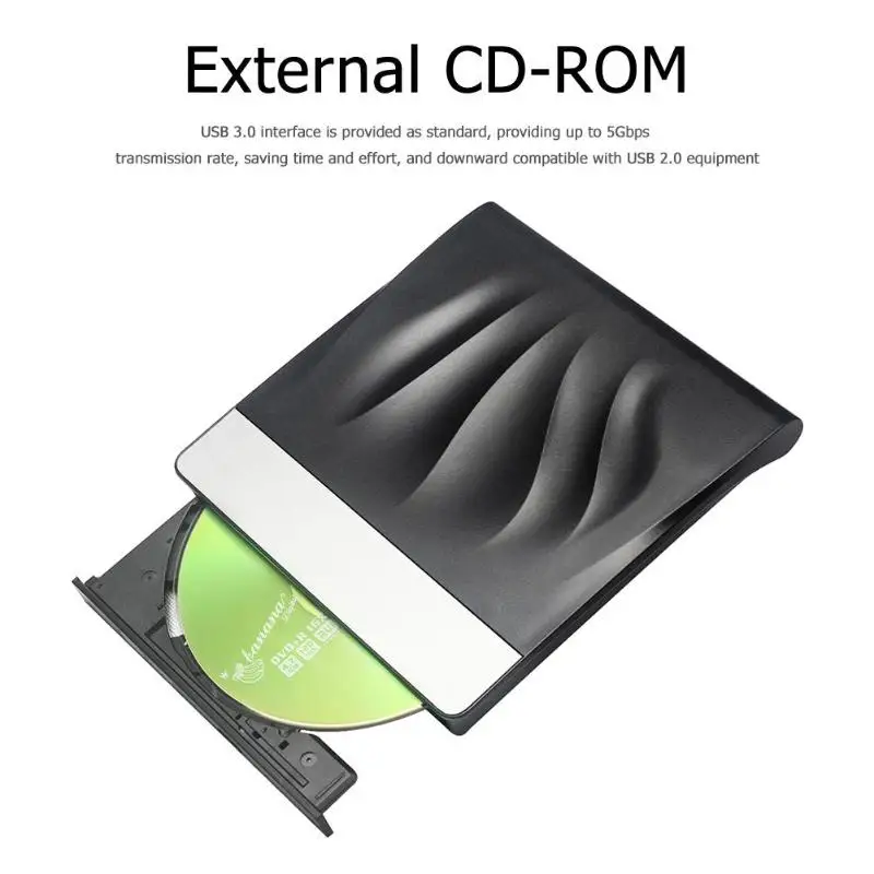 Внешний DVD Оптический привод USB 3,0+ Тип C двухпортовый мобильный VCD CD плеер Внешний Оптический привод для ноутбука ПК Apple компьютер