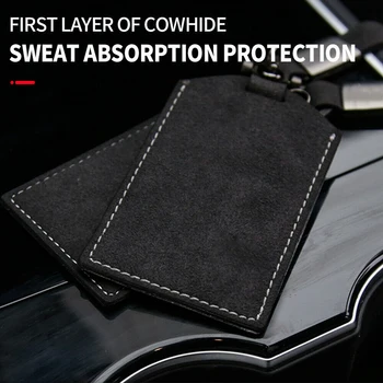 

Cover Car Key Case Shell Black Protection Holder Keychain For Tesla Model 3