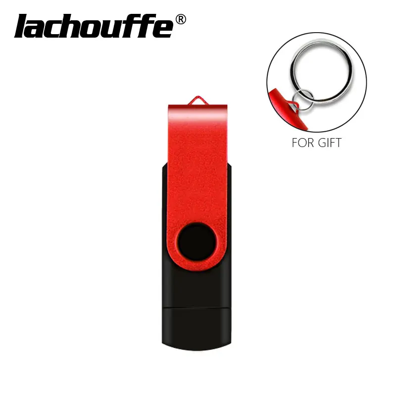 Красный Usb флеш-накопитель OTG 2 в 1, гарантированное качество, 4 ГБ, 8 ГБ, 16 ГБ, 32 ГБ, 64 ГБ, память, usb 128 ГБ, флеш-накопитель USB, флешка - Цвет: Красный