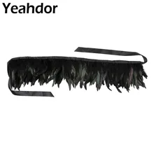 Женский Ретро винтажный Готический воротник из натурального пера с ленточным галстуком для Хэллоуина, вечеринки, болеро, шаль, накидка на плечо