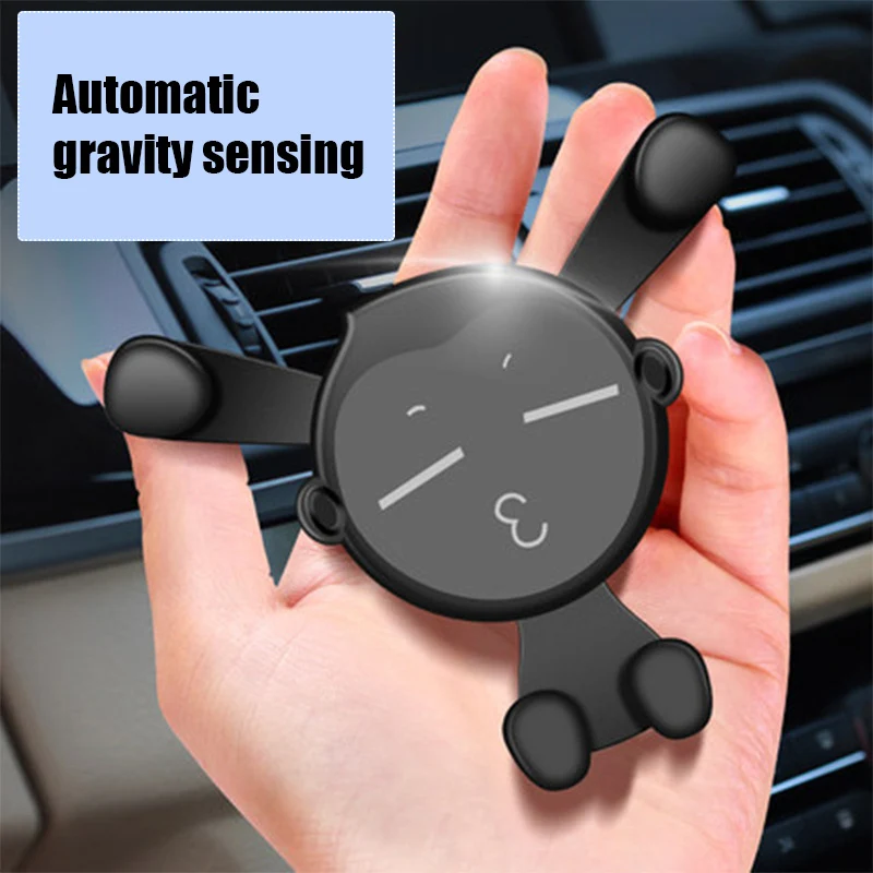 Автомобильный держатель для телефона Gravity Phone Mount для автомобильных вентиляционных отверстий с мультипликационным поворотом на все градусов навигационный кронштейн F-Best